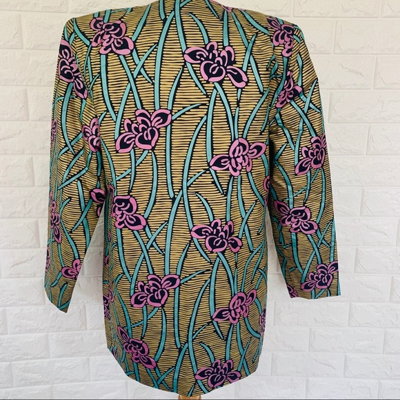 Vintage Jacket Jim Thompson Thai Silk Jacket Blazer Asian - Picture 1 of 8